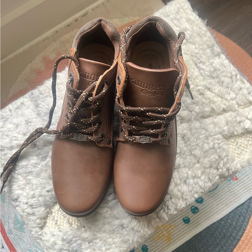 Andrea Conti Brown Lace-Up Boots
New without tag
